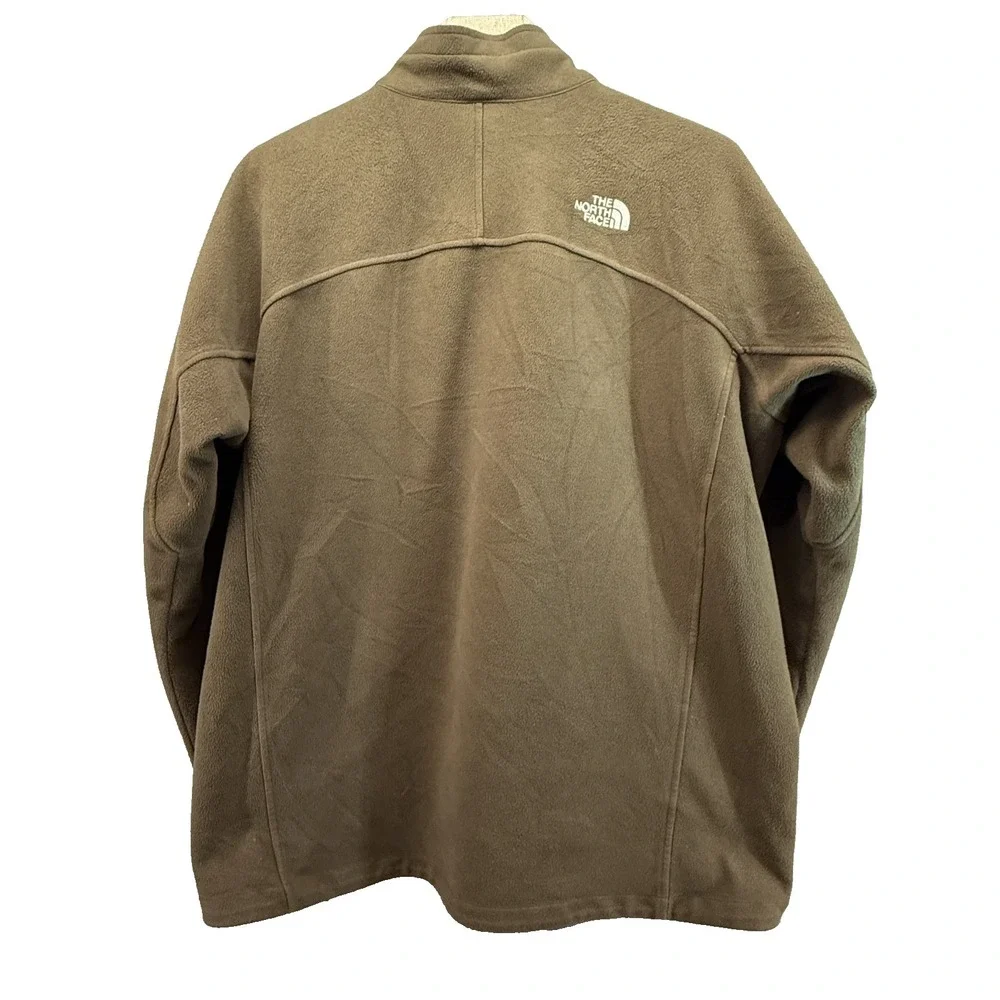 The North Face WindWall Fleece Jacket‎ XXL Brown Full Zip Windproof 2006 Vintage